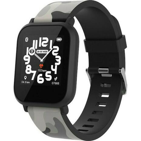 Smartwatch Canyon My Dino Kids CNE-KW33BB Black Camouflage - Τεχνολογία και gadgets για το σπίτι, το γραφείο και την επιχείρηση από το από το oikonomou-shop.